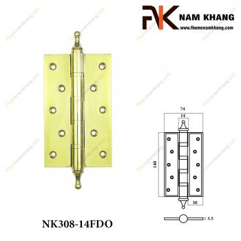 Bản lề lá màu đồng vàng cho cửa gỗ NK308-14FDO