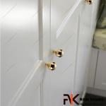 Núm cửa tủ dạng tròn màu vàng bóng NK211-V