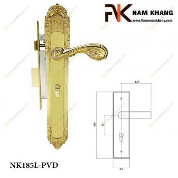 Khóa cửa chính bằng đồng màu đồng vàng NK185L-PVD
