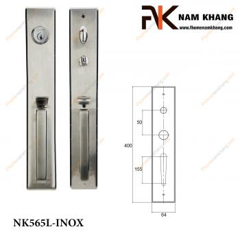 Khóa cửa thân mỹ màu inox xước NK565L-INOX