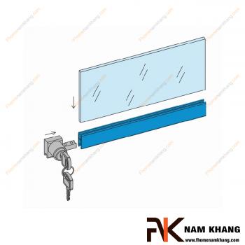 Khóa cửa tủ - Khóa nhấn kính NK707-KNK
