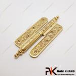 Bản lề cối bằng đồng vàng hoa văn cổ điển NK308-C14FDO