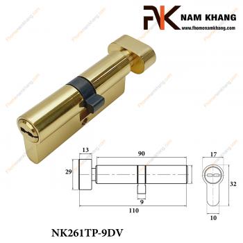 Củ khóa cửa thông phòng thay thế chất liệu đồng cao cấp NK261TP-9DV