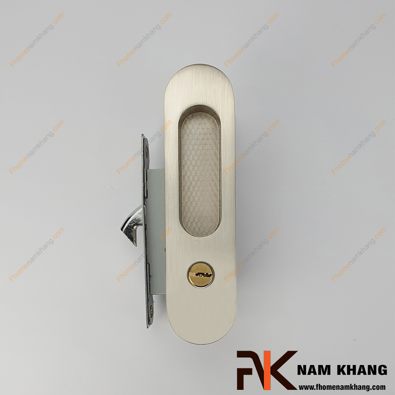 Khóa âm cửa lùa cao cấp màu ghi xước NK568H-GX là dòng khóa thông dụng và được ưa chuộng sử dụng tại thị trường Việt Nam.
