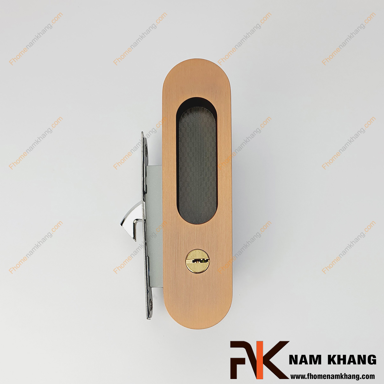 Khóa âm cửa lùa bằng inox màu hồng mờ NK568H-HM là dòng khóa được sử dụng phổ biến và là lựa chọn hàng đầu cho các công trình nhà ở, chung cư, biệt thự.