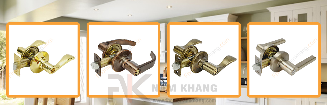 Khóa cửa tay gạt hiện đại dạng trơn màu inox NK501-TC bao gồm 2 đầu, 1 đầu vặn chốt và 1 đầu dùng chìa, dùng cho cửa phòng, cửa nhà vệ sinh, cửa ban công,...