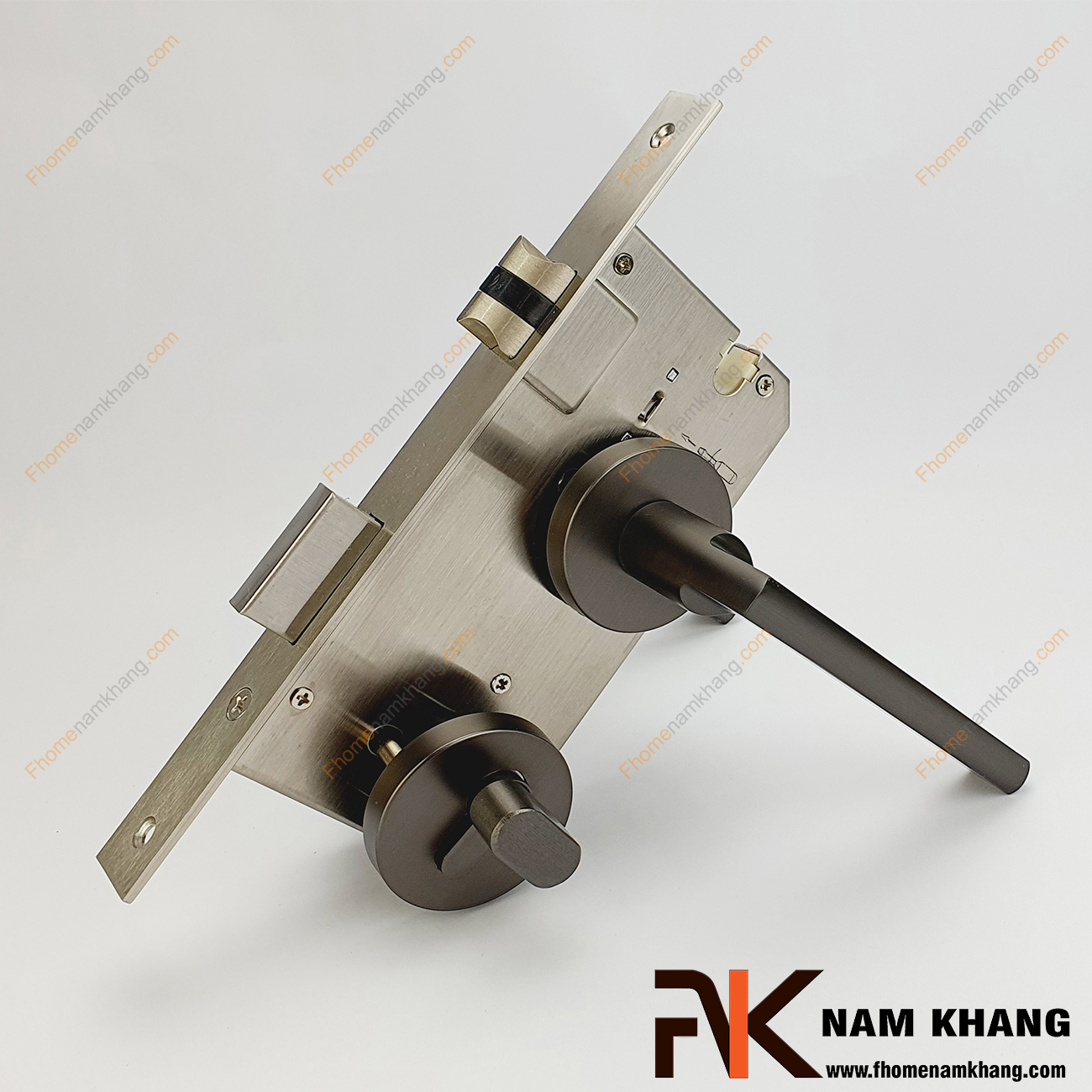 Khóa cửa phân thể dạng trơn bằng hợp kim cao cấp NK571-X có thiết kế nhỏ gọn, phần ốp khóa và tay gạt riêng biệt, tạo được sự nổi bật độc đáo.