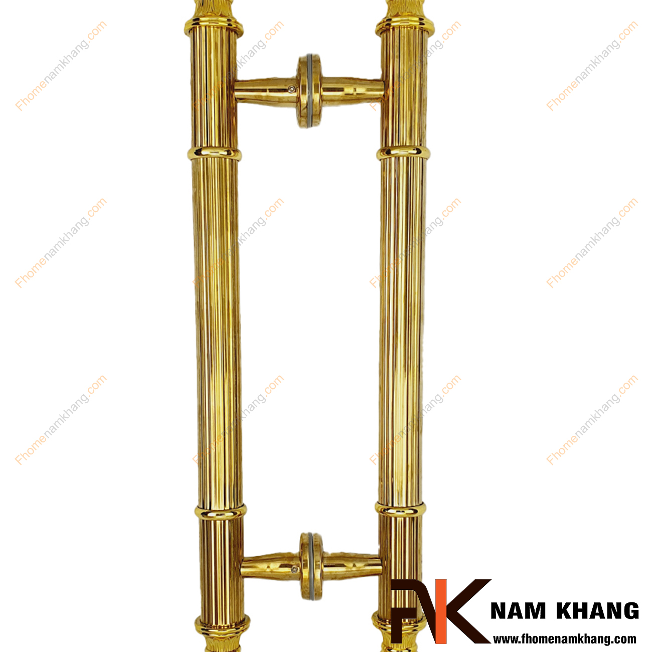 Tay nắm cửa chính bằng inox màu vàng gold NKC002-V là sản phẩm tay nắm tủ đồng tâm dùng cho nhiều loại cửa vời đầy đủ các chất liệu theo thiết kế nội thất.