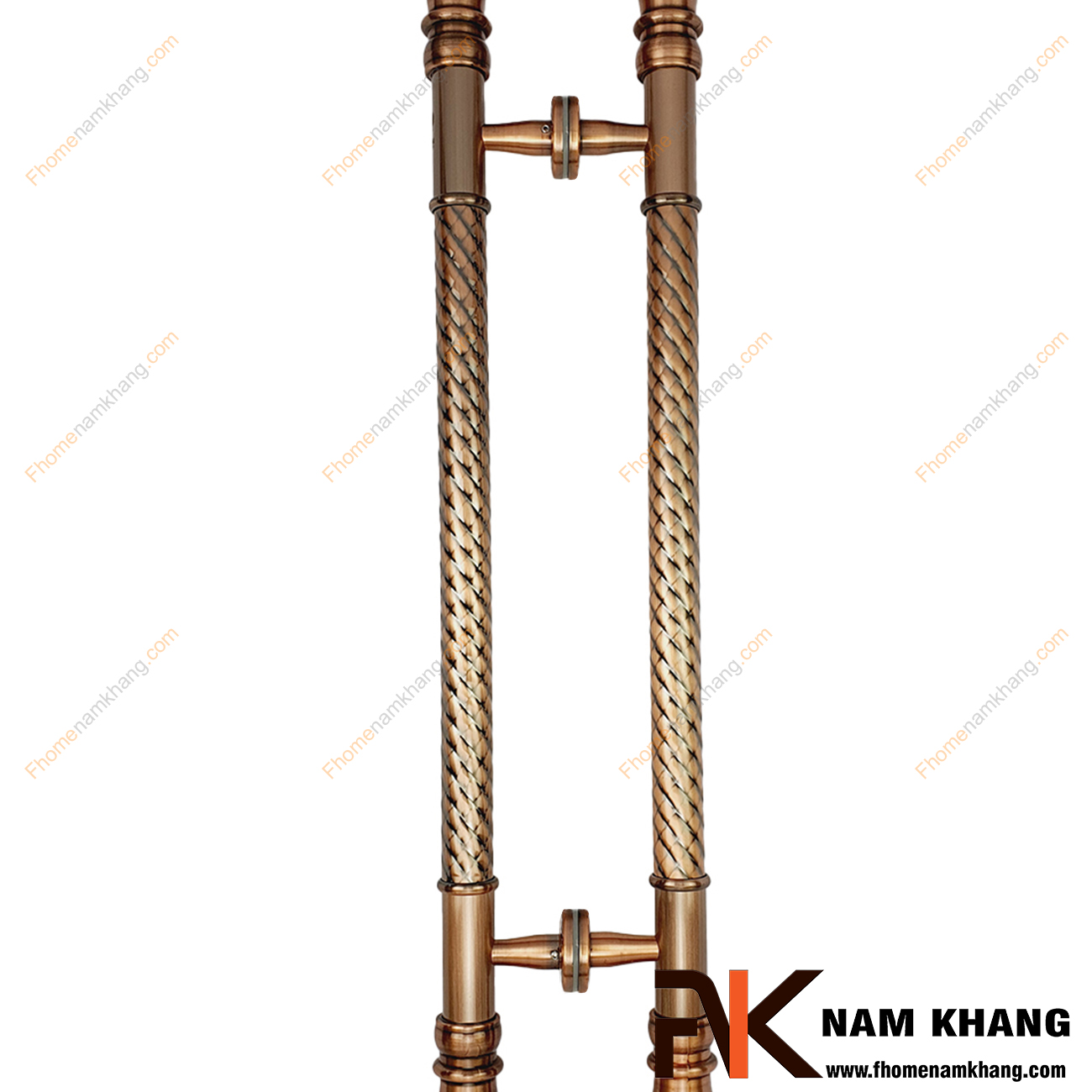 Tay nắm cửa chính bằng inox cao cấp màu đồng cổ NKC015-BD là dạng tay nắm đồng tâm, có kích thước lớn chuyên dùng cho cửa chính, cửa cổng, cửa gỗ, cửa 2 hoặc 4 cánh,...